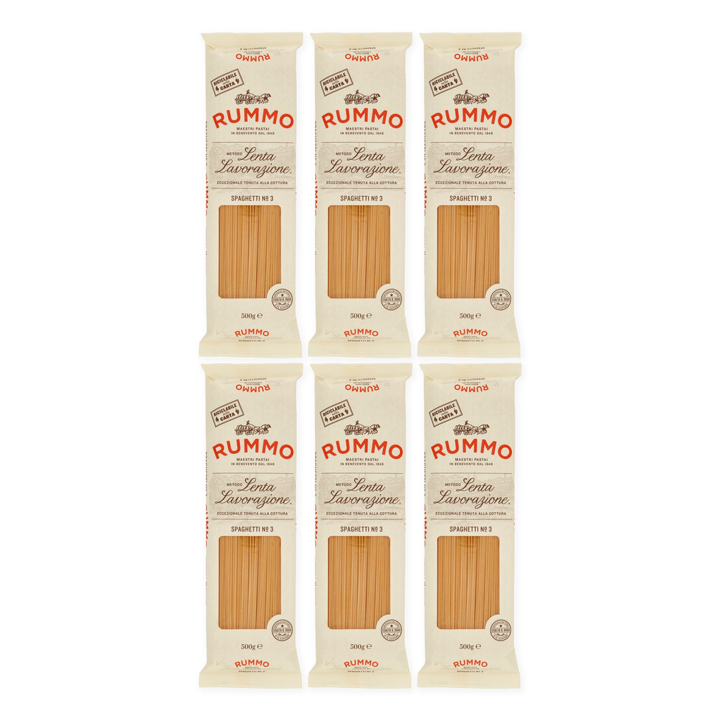 Spaghetti N.3 mit Bronzebeschichtung | 6x500g | Rummo