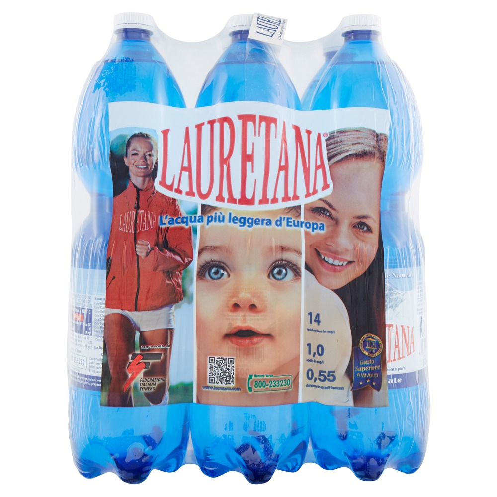 Natürliches Mineralwasser PET | 6x1,5L | Lauretana