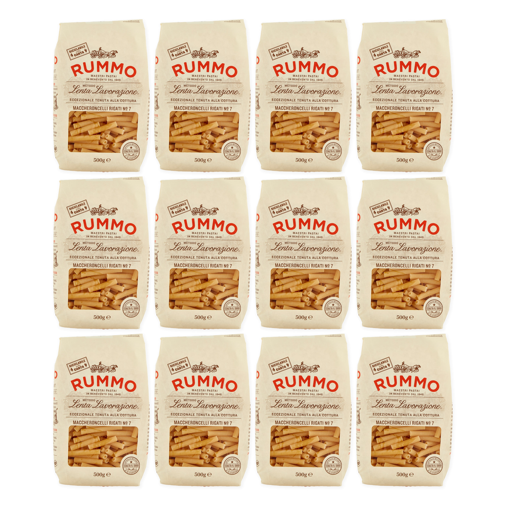 Maccheroncelli Rigate N.7 mit Bronzebeschichtung | 12x500g | Rummo