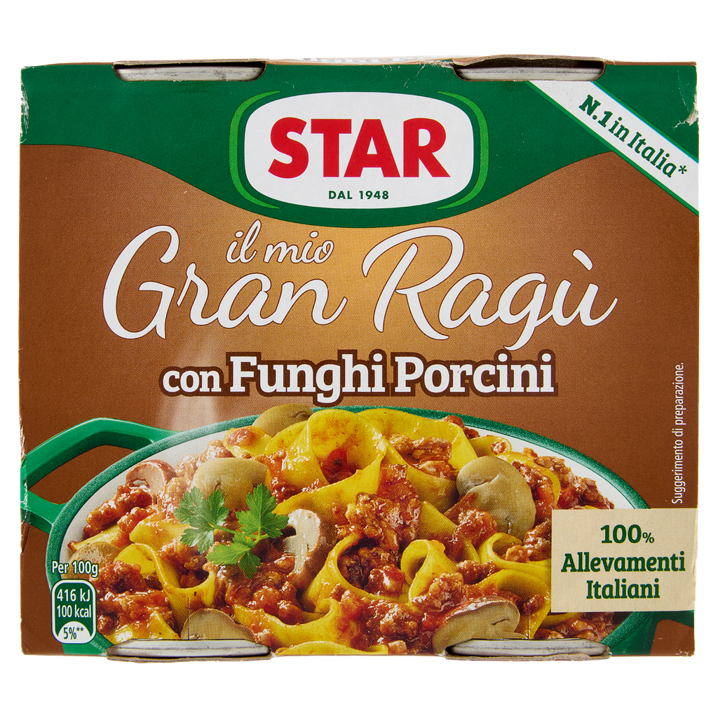 Gran Ragu Funghi Porcini | 2x180g | Star