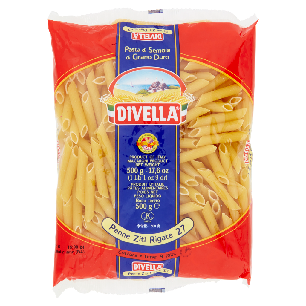 Penne Zirti Rigate  N.27 | 500g | Divella