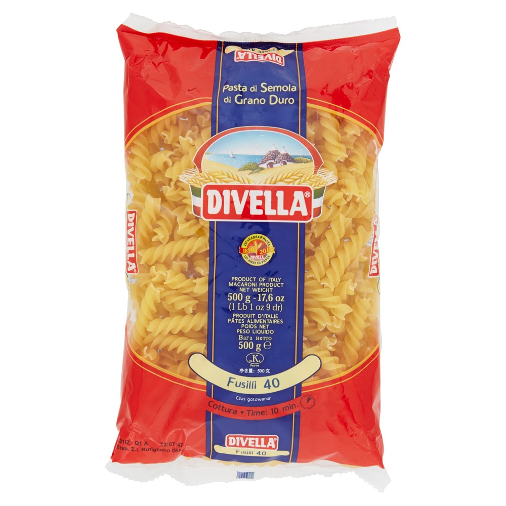 Fusilli N.40 | 500g | Divella