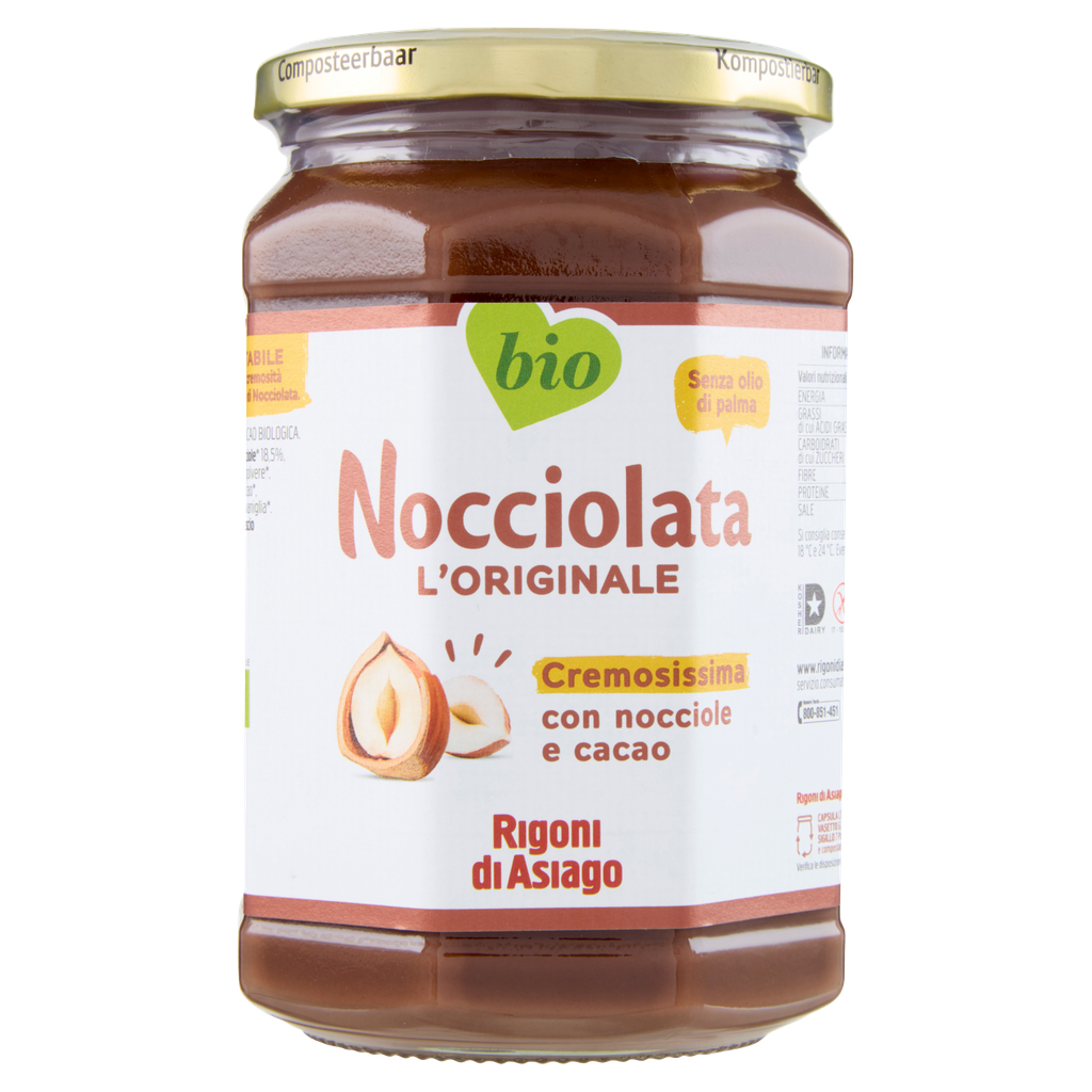 Haselnusscreme ohne Palmöl "Nocciolata" | 650g | Rigoni di Asiago 