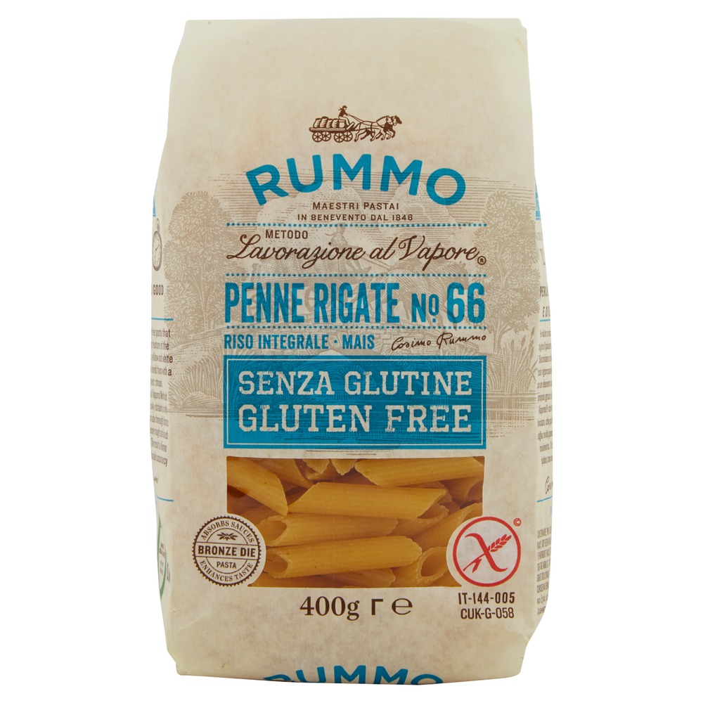Glutenfreie Pasta Penne Rigate N.66 | 400g | Rummo