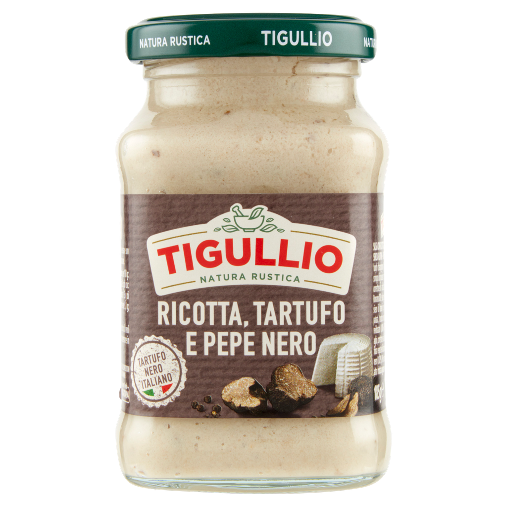 Pesto Ricotta, Trüffel und schwarzer Pfeffer | 185g | Tigullio