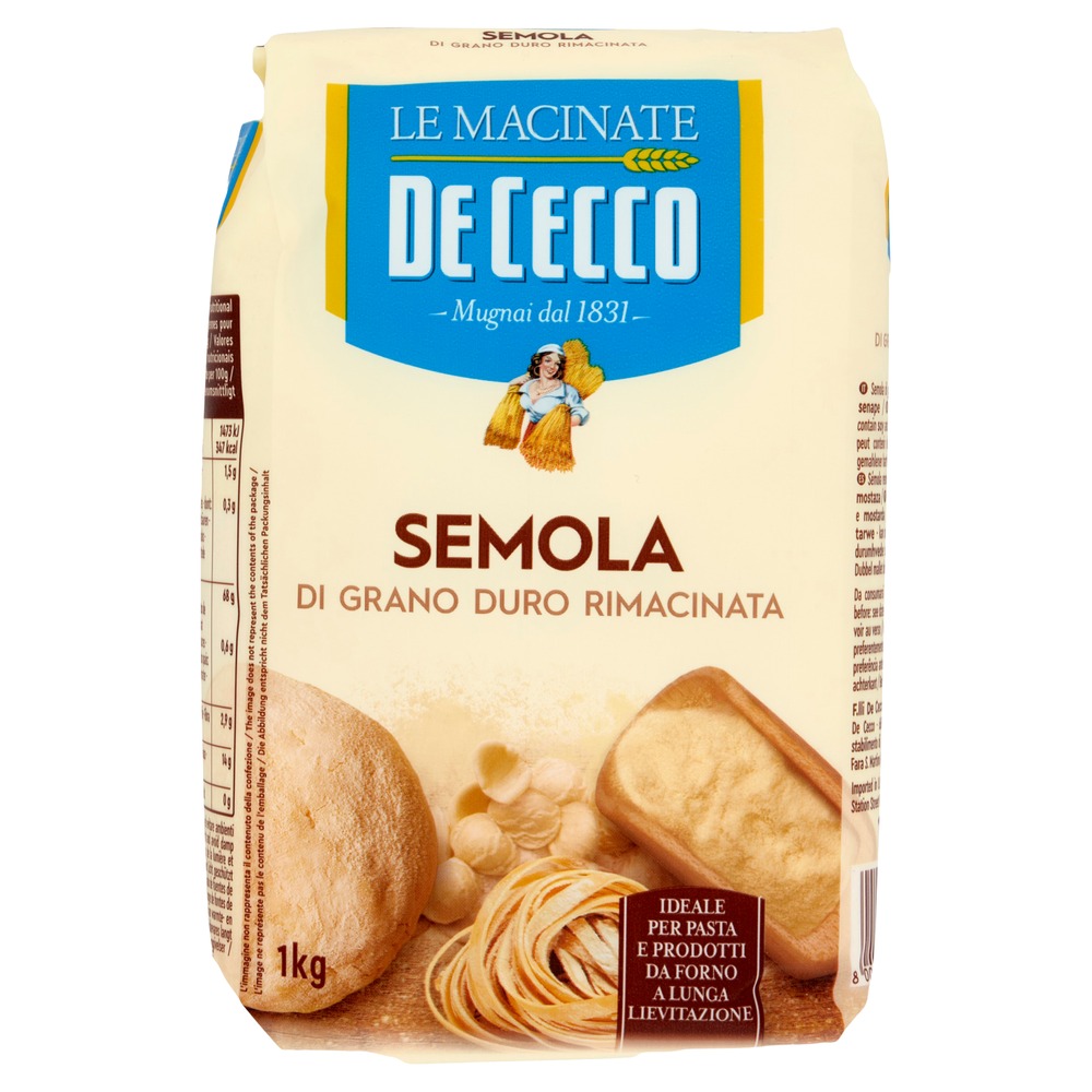 Semola Hartweizengrieß | 1kg | De Cecco