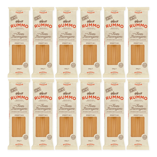 [4B-4CC0-9124] Spaghetti N.3 mit Bronzebeschichtung | 12x500g | Rummo