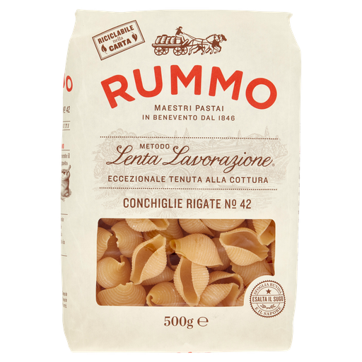 Conchiglie Rigate N.42 mit Bronzebeschichtung | 500g | Rummo 