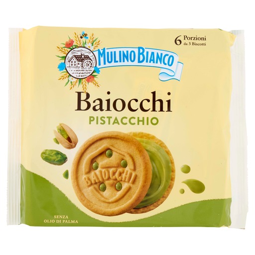 [QP-Y6X5-LHSR] Baiocchi Pistazie | 168g | Mulino Bianco