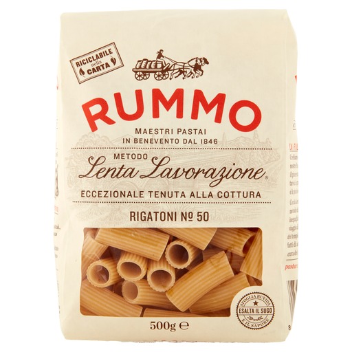 Rigatoni N.50 mit Bronzebeschichtung | 500g  | Rummo