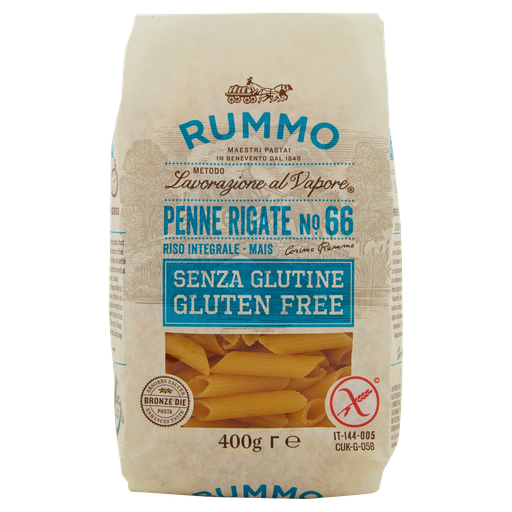Glutenfreie Pasta Penne Rigate N.66 | 400g | Rummo